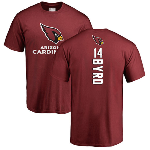 Arizona Cardinals Men Maroon Damiere Byrd Backer NFL Football #14 T Shirt->arizona cardinals->NFL Jersey